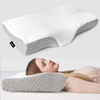 ZAMAT CONTOUR MEMORY FOAM PILLOW RELIEF, ADJUSTABLE ERGONOMIC CERVICAL - GRAY