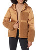AMAZON ESSENTIALS WOMENS FULL-ZIP SHERPA FLEECE HOODED PUFFER JACKET - SIZE: S