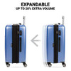 SWISSGEAR 7272 ENERGIE EXPANDABLE HARDSIDE LUGGAGE WITH SPINNER WHEELS - BLUE New