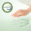 ZINUS 4 INCH GREEN TEA MEMORY FOAM MATTRESS TOPPER KING - GREEN New