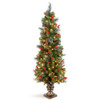 NATIONAL TREE COMPANY PRE-LIT ARTIFICIAL ENTRANCE CHRISTMAS TREE 5 FEET - GREEN