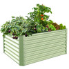 Raised Raised Box Garden Bed 48"x36"x24" Sage Green hg-0253-GY-SAGE/GREEN