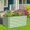 Raised Raised Box Garden Bed 48"x36"x24" Sage Green hg-0253-GY-SAGE/GREEN