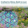 Sunnydaze 10" Solar Gazing Ball for Garden Glass Outdoor Gazing Globe - Mosaic