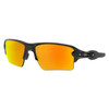 OAKLEY FLAK 2.0 XL POLISHED BLACK FRAME, PRIZM RUBY POLARIZED LENSES, 59-12-133