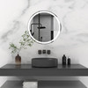 CLOUD MOUNTAIN 24" ROUND WALL-MOUNTED BATHROOM MIRROR USM3056-60TDMB
