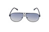 GUESS AVIATOR SUNGLASSES MATTE BLUE FRAME, BLUE GRADIENT LENSES, 61-10-145