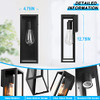 VERRON 2PACK OUTDOOR WALL LANTERNS EXTERIOR WATERPROOF WALL SCONCE B04017P2PK-BK