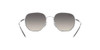 RAY-BAN SQUARE SUNGLASSES - SHINY SILVER FRAME, GRAY GRADIENT LENSES
