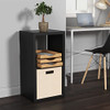 CLOSETMAID 2-CUBE DECORATIVE OPEN BACK STORAGE ORGANIZER 4540 - BLACK