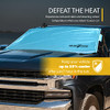 SOLARGUARD PLUS SUNSHADE FOR CAR WINDSHIELD - POOL BLUE XL SIZE -53243-BLUE