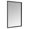 AMAZON BASICS RECTANGULAR WALL MOUNT MIRROR 24" X 36", PEAKED TRIM - BLACK