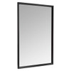 AMAZON BASICS RECTANGULAR WALL MOUNT MIRROR 24" X 36", PEAKED TRIM - BLACK