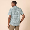 AMAZON ESSENTIALS MENS VACATION BUTTON-DOWN RESORT SHORT SLEEVE BLUE FLORALXL New