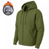 BLUE ICE MEN'S FLEECE-LINED FULL-ZIP HOODIE - SIZE: MEN XL - OLIVE