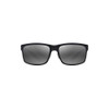 MAUI JIM POKOWAI ARCH RECTANGULAR SUNGLASSES - BLACK/GRAY