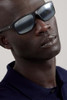 MAUI JIM POKOWAI ARCH RECTANGULAR SUNGLASSES - BLACK/GRAY