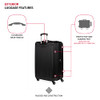 SWISSGEAR HARDSIDE EXPANDABLE LUGGAGE WITH SPINNER WHEELS CARRY-ON 18" - BLACK