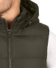 GALAXY MEN'S HEAVYWEIGHT HOODED PUFFER VEST - SIZE: MEN XL - OLIVER