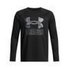 UNDER ARMOUR BOYS TECH FILL LONG SLEEVE BLACK/ MOD GREY XS New
