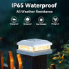 BRIGHTEVER SOLAR POST CAP LIGHTS OUTDOOR 16 PACKS FOR 4X4 4.5X4.5 5X5 - WHITE