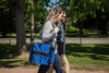 CASCADE MOUNTAIN TECH STADIUM SEAT, LIGHTWEIGHT, PORTABLE, Easy to Carry - Navy