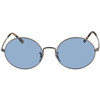 RAY-BAN OVAL SUNGLASSES - SILVER FRAME, AZURE/BLUE GRADIENT LENSES, 54-19-145 2N