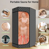 ESSEN BLISSED - PORTABLE STEAM SAUNA WITH 3L 1500W STEAMER,3'X 3'X 6.2’ - GRAY