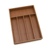 Lipper International 8876 Bamboo Wood Flatware Organizer, 5 Compartments New