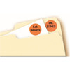 AVERY PRINTABLE COLOR CODING ROUND LABELS, 3/4" DIAMETER, 1,008 LABELS - ORANGE New
