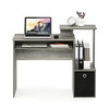 FURINNO ECON MULTIPURPOSE HOME OFFICE COMPUTER WRITING DESK FRENCH OAK BLACK
