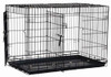 PRECISION PET PRODUCTS TWO DOOR GREAT CRATE WIRE DOG CRATE 42 INCH - BLACK