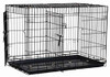PRECISION PET PRODUCTS TWO DOOR GREAT CRATE WIRE DOG CRATE 42 INCH - BLACK