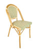 French Bistro Patio/Indoor Dining Chair, 2 Pack, Hand Woven Wicker (2, 10022)