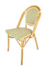 French Bistro Patio/Indoor Dining Chair, 2 Pack, Hand Woven Wicker (2, 10022)