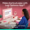 Logitech POP ICON Combo Bluetooth Keyboard and Mouse Combo Keys Buttons- ROSE