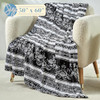 ELEGANT COMFORT ULTRA SOFT PRINT FLANNEL FLEECE ODELIA - Throw Blanket - 50x60