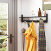 AMBIRD WALL HOOKS WITH SHELF ENTRYWAY HANGING WOOD COAT HOOKS WALL-MOUNTED