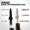 WHISTLER 6-24 FOOT EXTENSION POLE - PREMIUM TELESCOPIC POLE - SILVER BLACK