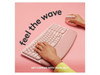 Logitech Wave Keys Wireless Ergonomic Keyboard, Rose 920-012276