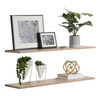 DELTA 2 PACK FLOATING SHELVES 36" X 10" X .5 OAK REFORESTED WOOD SHELVES THIN