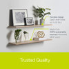 DELTA 2 PACK FLOATING SHELVES 36" X 10" X .5 OAK REFORESTED WOOD SHELVES THIN