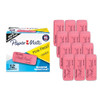 PAPER MATE ERASERS PINK PEARL 12 COUNT LATEX AND SMUDGE FREE New