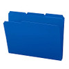 SMEAD POLY FILE FOLDER 1/3-CUT TAB LETTER SIZE BLUE 24 PER BOX 10503 - BLUE New