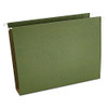 Universal UNV14142 1/5-Cut Tab Box Bottom Hanging File Folders, 25/Box - Green