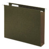 Universal UNV14142 1/5-Cut Tab Box Bottom Hanging File Folders, 25/Box - Green