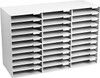 ADIROFFICE CARDBOARD CLASSROOM MAILBOX OFFICE MAIL ORGANIZER 30 SLOT - WHITE