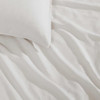 CALVIN KLEIN QUEEN DUVET COVER SET SOFT LINEN BLEND BEDDING - WHITE