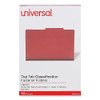 UNIVERSAL PRESSBOARD CLASSIFICATION FOLDER LEGAL 10/BOX UNV10213 - RED New