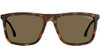 8032/S-57 CARRERA PLASTIC UNISEX RECTANGLE SUNGLASSES LIGHT HAVANA TORTOISE